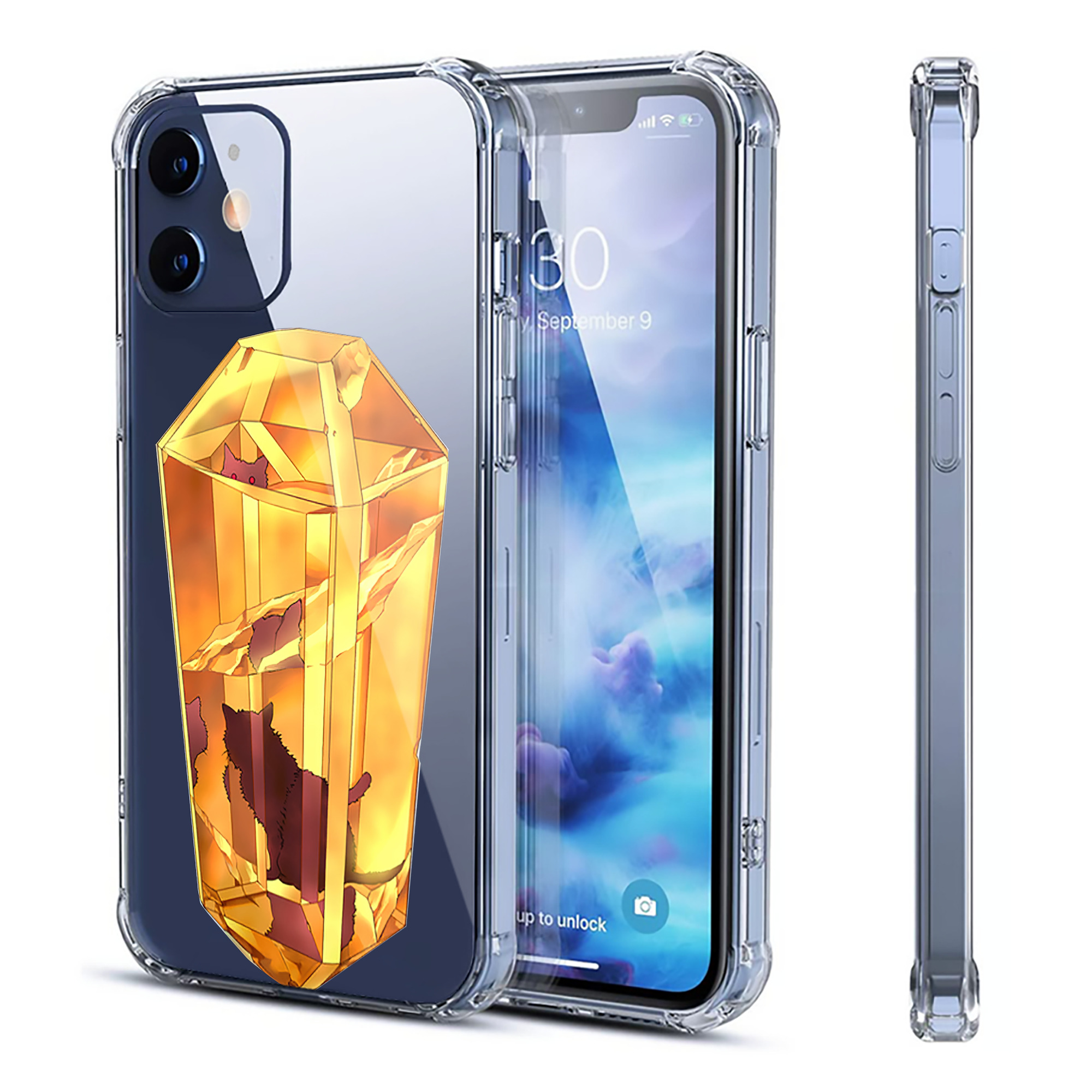 （画像用） 遊☆戯☆王 Yu-Gi-Oh! 【iPhone 12シリーズ対応】透明スマホケース（クリアソフトケース）